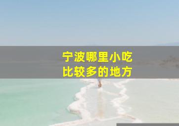 宁波哪里小吃比较多的地方