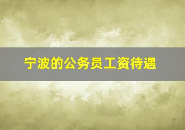 宁波的公务员工资待遇