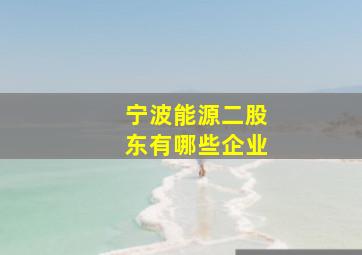 宁波能源二股东有哪些企业