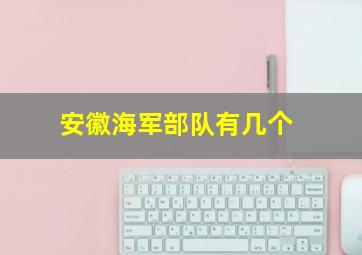 安徽海军部队有几个