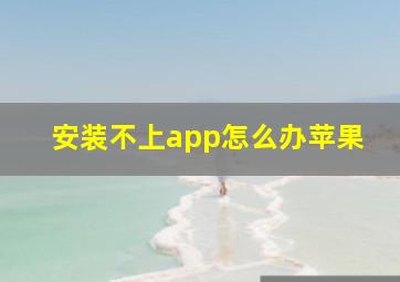 安装不上app怎么办苹果