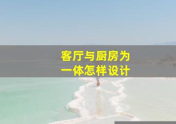 客厅与厨房为一体怎样设计