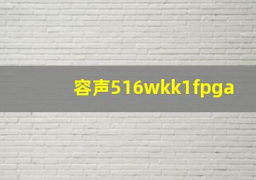 容声516wkk1fpga