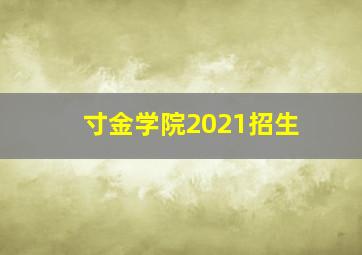 寸金学院2021招生