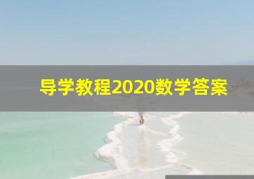 导学教程2020数学答案