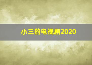 小三的电视剧2020