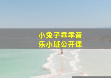 小兔子乖乖音乐小班公开课