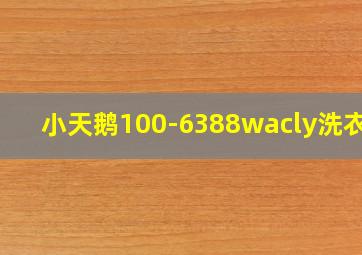 小天鹅100-6388wacly洗衣机