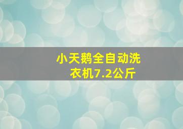 小天鹅全自动洗衣机7.2公斤