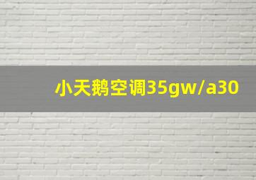 小天鹅空调35gw/a30