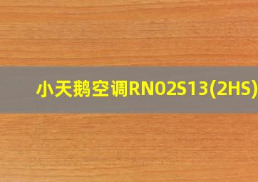 小天鹅空调RN02S13(2HS)-X