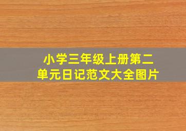 小学三年级上册第二单元日记范文大全图片