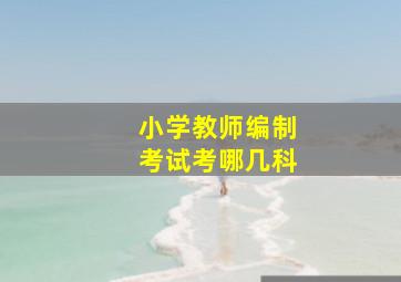 小学教师编制考试考哪几科