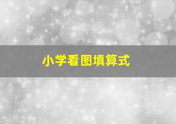 小学看图填算式