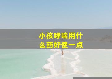 小孩哮喘用什么药好使一点