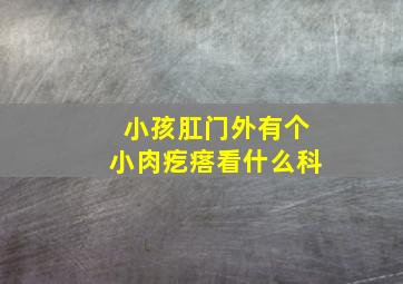 小孩肛门外有个小肉疙瘩看什么科