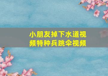 小朋友掉下水道视频特种兵跳伞视频