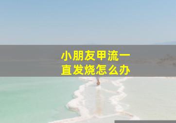 小朋友甲流一直发烧怎么办