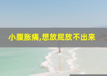 小腹胀痛,想放屁放不出来