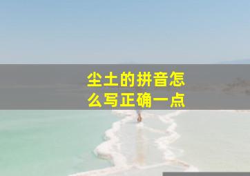 尘土的拼音怎么写正确一点