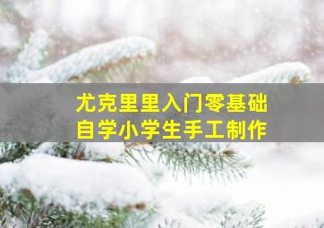 尤克里里入门零基础自学小学生手工制作