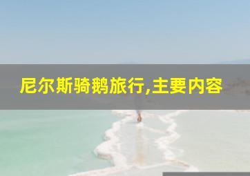 尼尔斯骑鹅旅行,主要内容