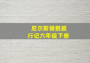 尼尔斯骑鹅旅行记六年级下册