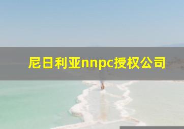 尼日利亚nnpc授权公司