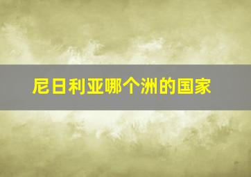 尼日利亚哪个洲的国家