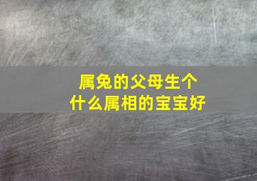 属兔的父母生个什么属相的宝宝好