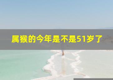 属猴的今年是不是51岁了