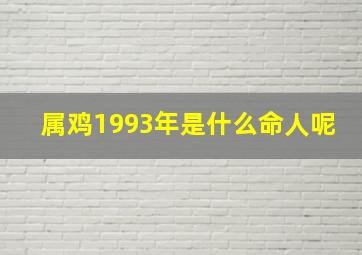 属鸡1993年是什么命人呢