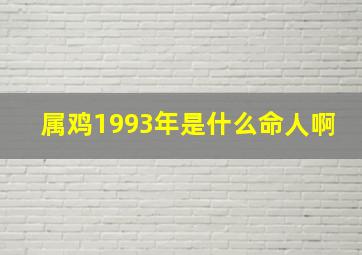 属鸡1993年是什么命人啊