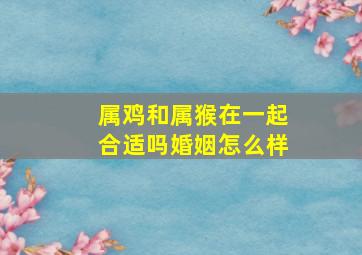 属鸡和属猴在一起合适吗婚姻怎么样