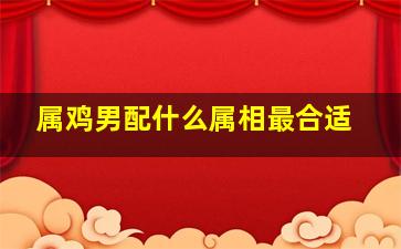 属鸡男配什么属相最合适