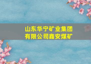 山东华宁矿业集团有限公司鑫安煤矿