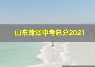 山东菏泽中考总分2021