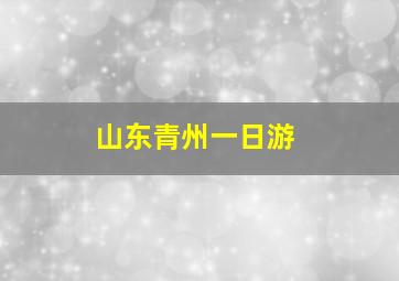 山东青州一日游