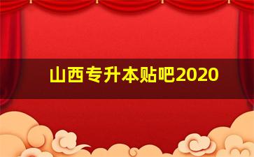 山西专升本贴吧2020