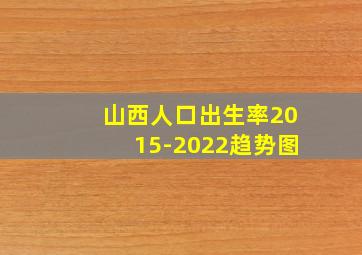 山西人口出生率2015-2022趋势图