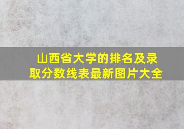 山西省大学的排名及录取分数线表最新图片大全