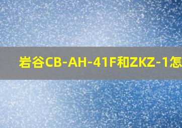 岩谷CB-AH-41F和ZKZ-1怎么选