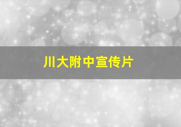 川大附中宣传片