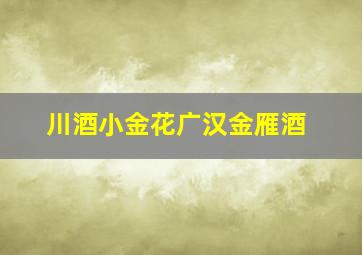 川酒小金花广汉金雁酒