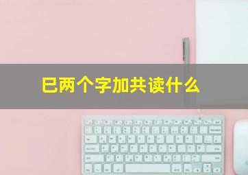 巳两个字加共读什么