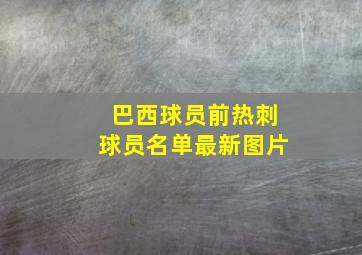 巴西球员前热刺球员名单最新图片