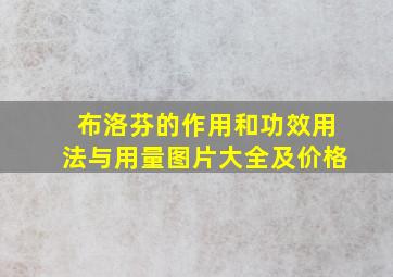 布洛芬的作用和功效用法与用量图片大全及价格