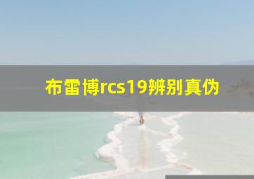 布雷博rcs19辨别真伪