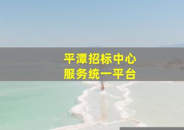 平潭招标中心服务统一平台