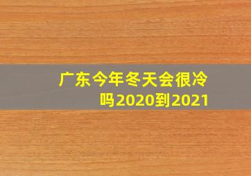 广东今年冬天会很冷吗2020到2021